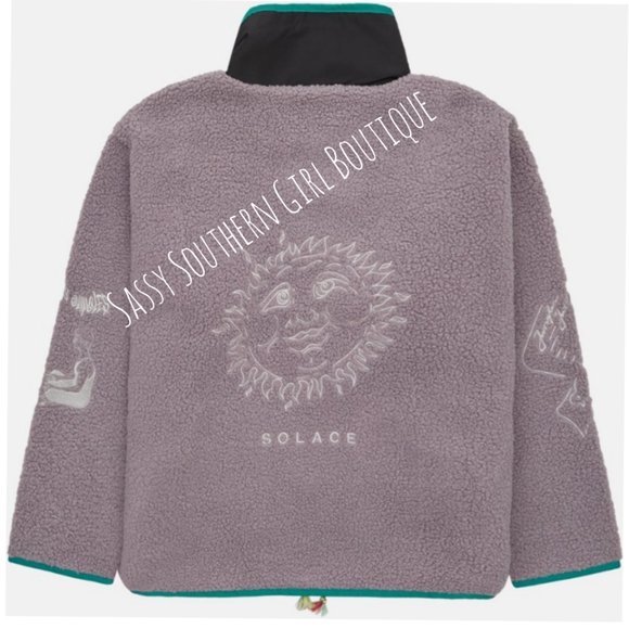 🆕⭐ JUNGLES JUNGLES Sherpa fleece embroidered jacket - Picture 2 of 15